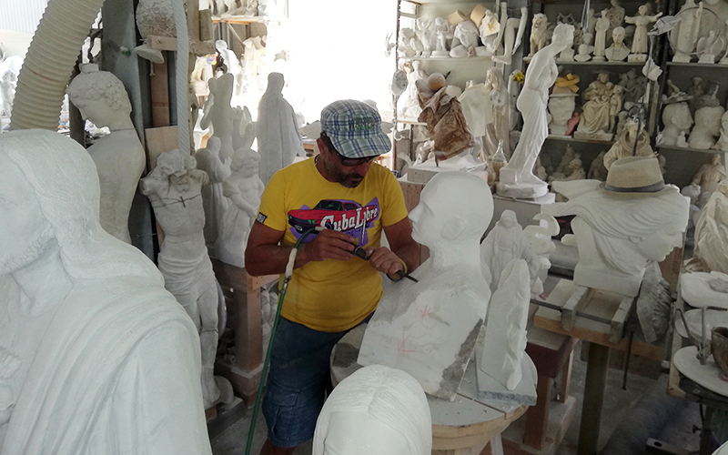 Carrara marble quarries of Michelangelo, sculptor art work